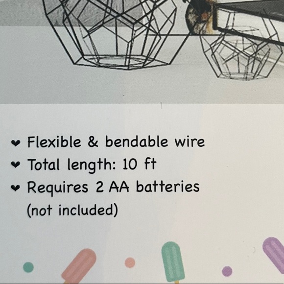 2 NWT sets of popsicle LED string lights indoor outdoor - Picture 6 of 7